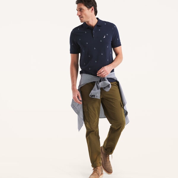 Classic Fit Printed Deck Polo