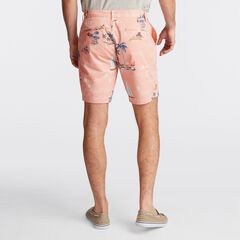 BIG & TALL PRINTED DECK SHORT,Peach Glow,large