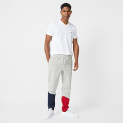 COLORBLOCK FLEECE JOGGERS,Grey Heather,large