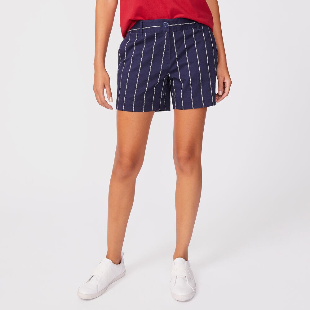 5’’ STRIPED-ROPE PRINT SHORT,Stellar Blue Heather,large