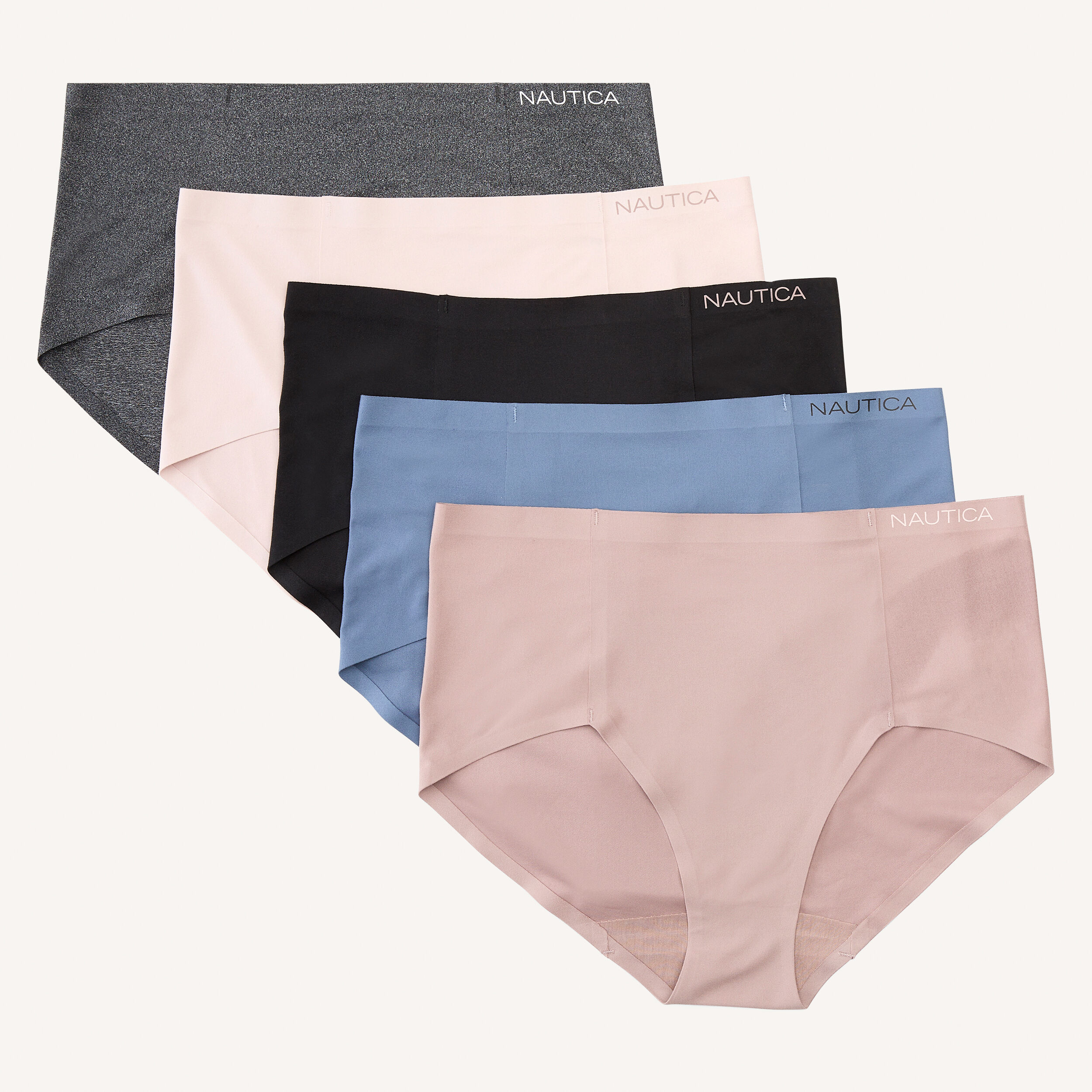 Nylon Mid Brief, 5-Pack | Nautica