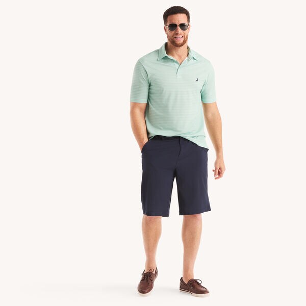Big & Tall Striped Classic Fit Polo