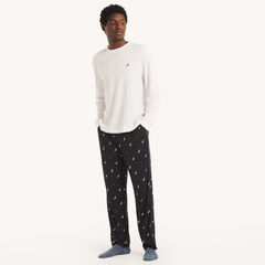Printed Pajama Pant,Navy,large