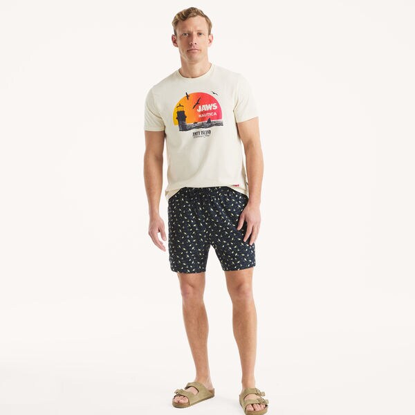 JAWS x Nautica 6" Printed Quick-Dry Swim