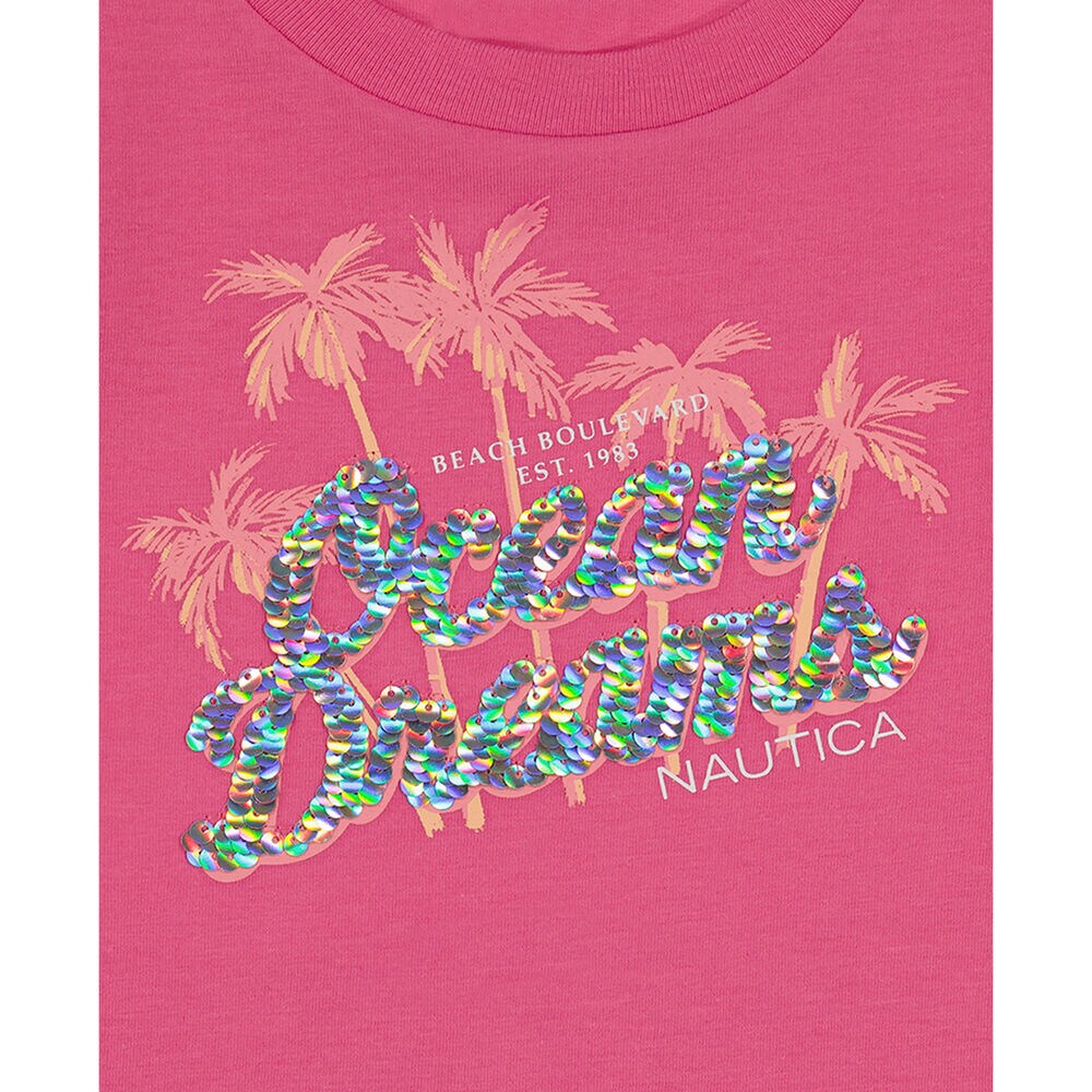 TODDLER GIRLS' OCEAN DREAMS T-SHIRT (2T-4T),Purple Heather,large