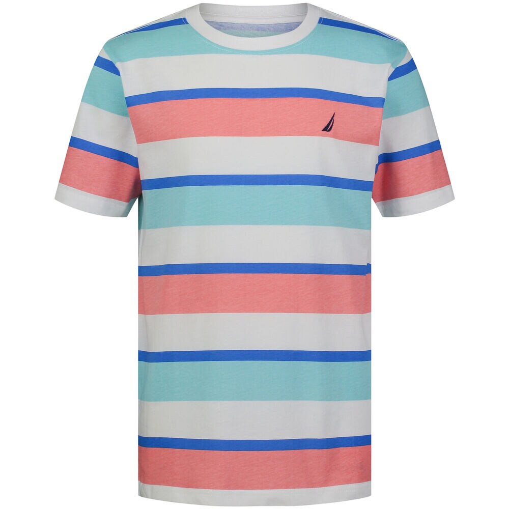 Toddler Boys' Happy Stripe T-Shirt (2T-4T),Buoy Red,large