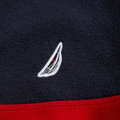 Big & Tall Colorblock Nautex Full-Zip Hoodie,Navy,large