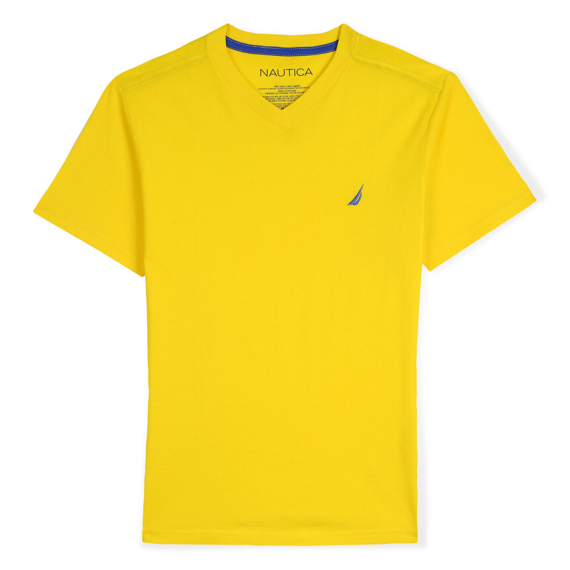 LITTLE BOYS' STRAIT V-NECK T-SHIRT (4-7),Marigold,large