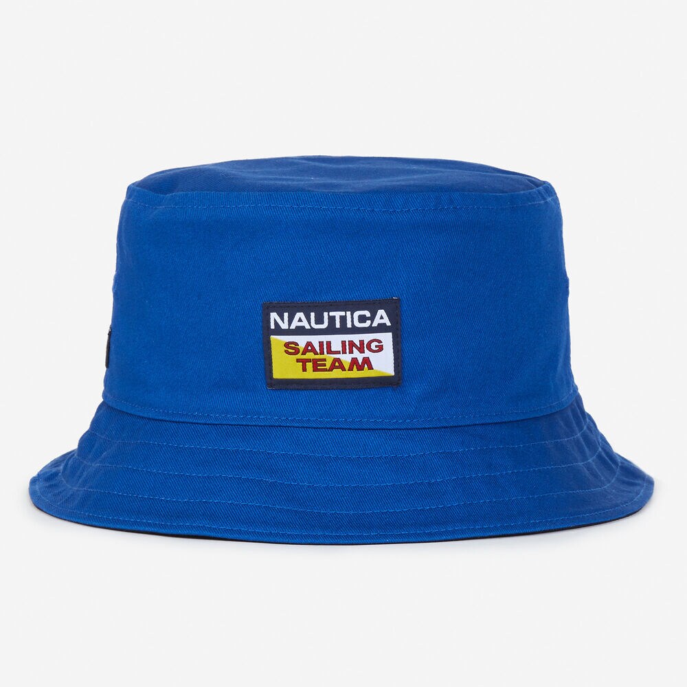 The Lil Yachty Collection by Nautica Reversible Bucket Hat,J Navy,large
