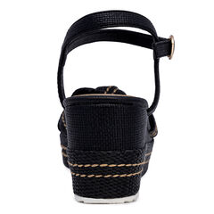 Wedge Sandal,Black,large