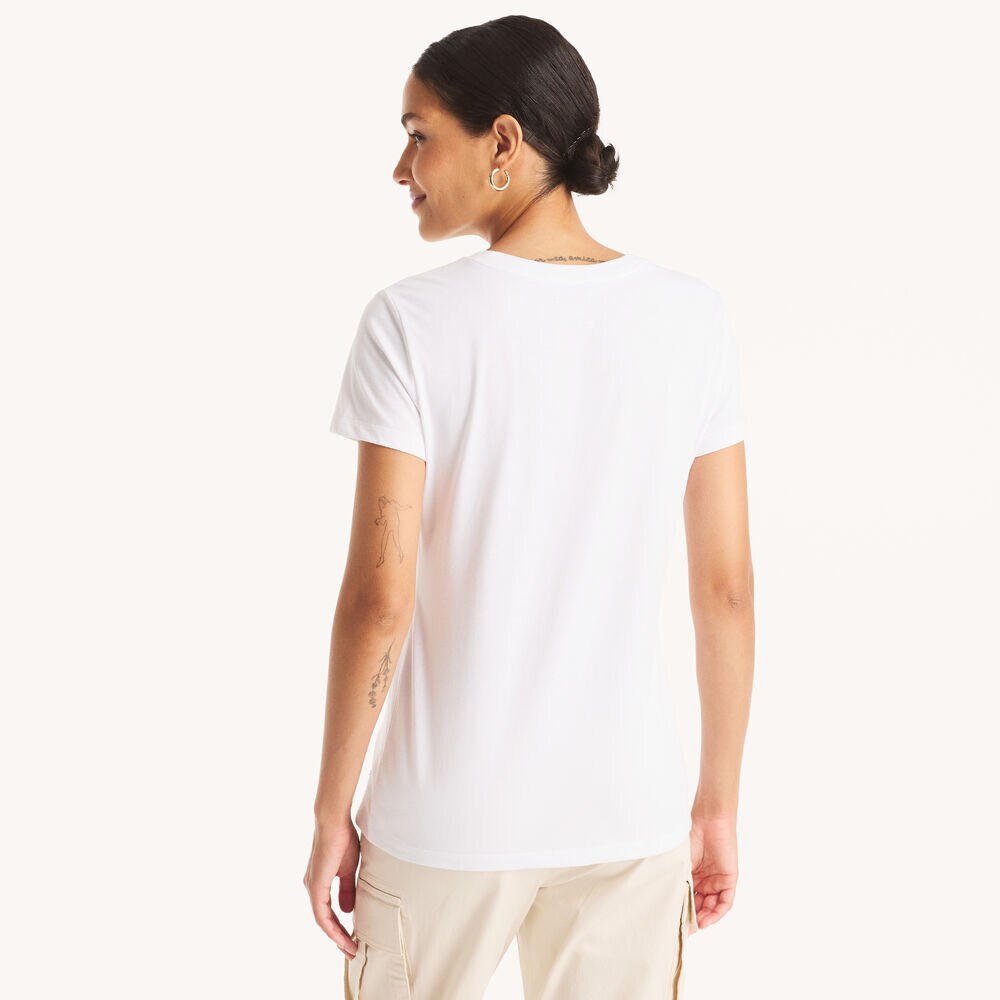 Sequin Fa-La-La-La-La Graphic T-Shirt,Bright White,large