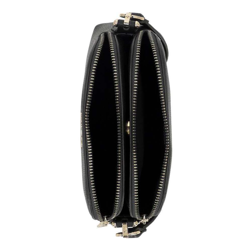 Dome Zip Crossbody Bag,Black,large