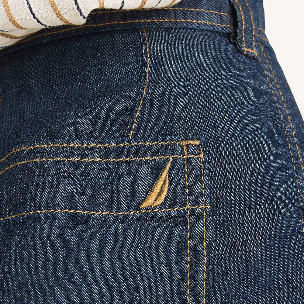 Chambray Wide Leg Pant,Stellar Blue Heather,large