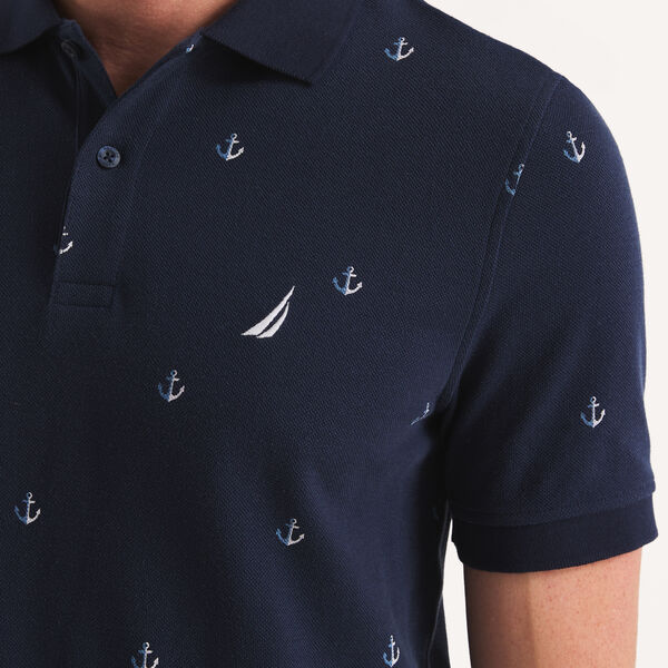 Classic Fit Printed Deck Polo