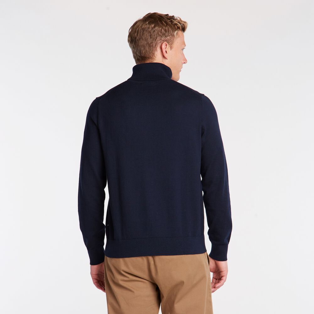 NAVTECH TURTLENECK SWEATER,Navy,large