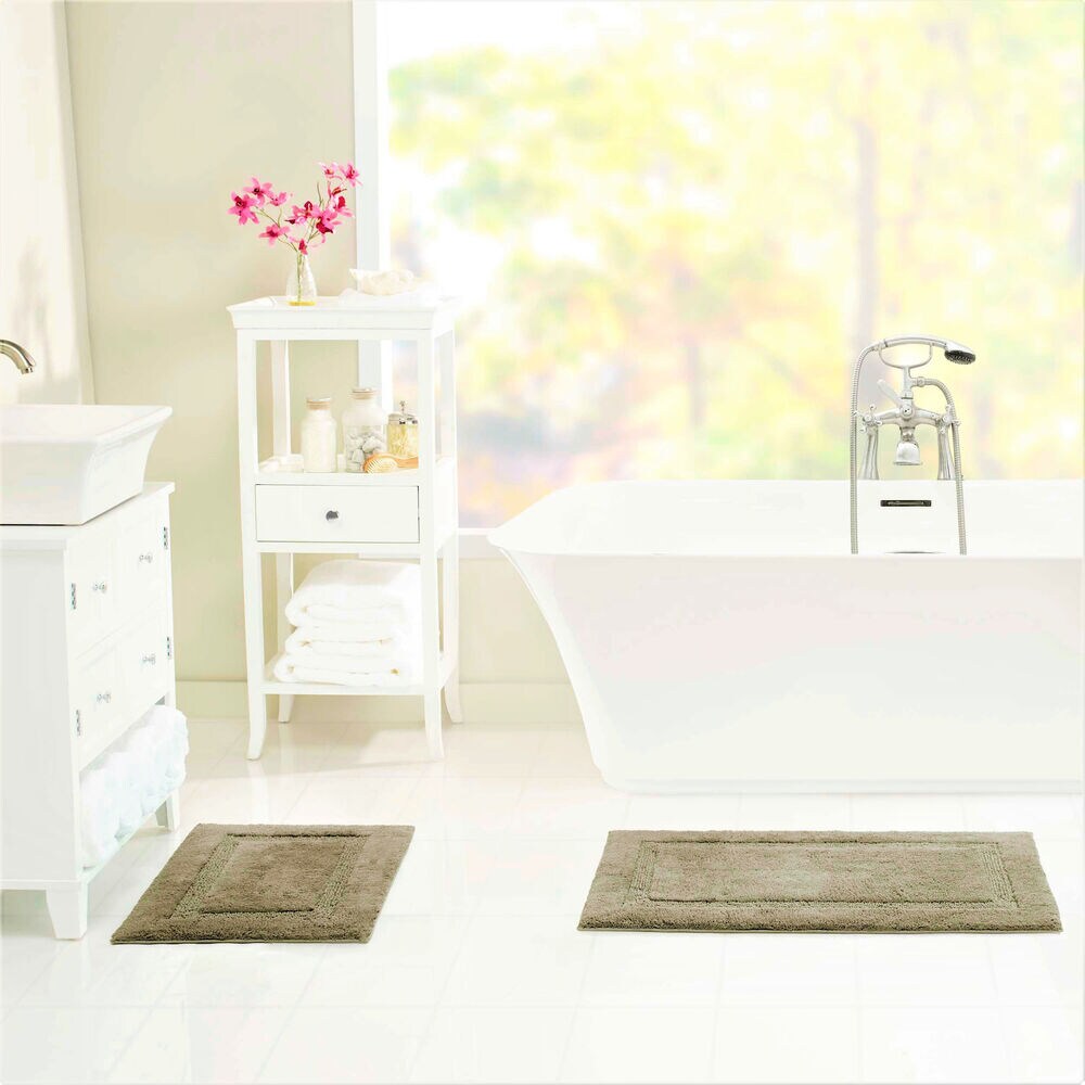 PENISTON BROWN BATH RUG SET,Multi,large