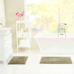 PENISTON BROWN BATH RUG SET,Multi,large