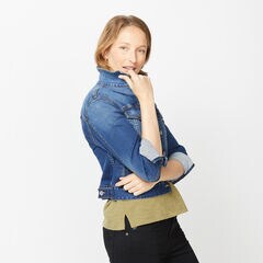 NAUTICA JEANS CO. DENIM JACKET IN MEDIUM WASH,Angel Blue,large