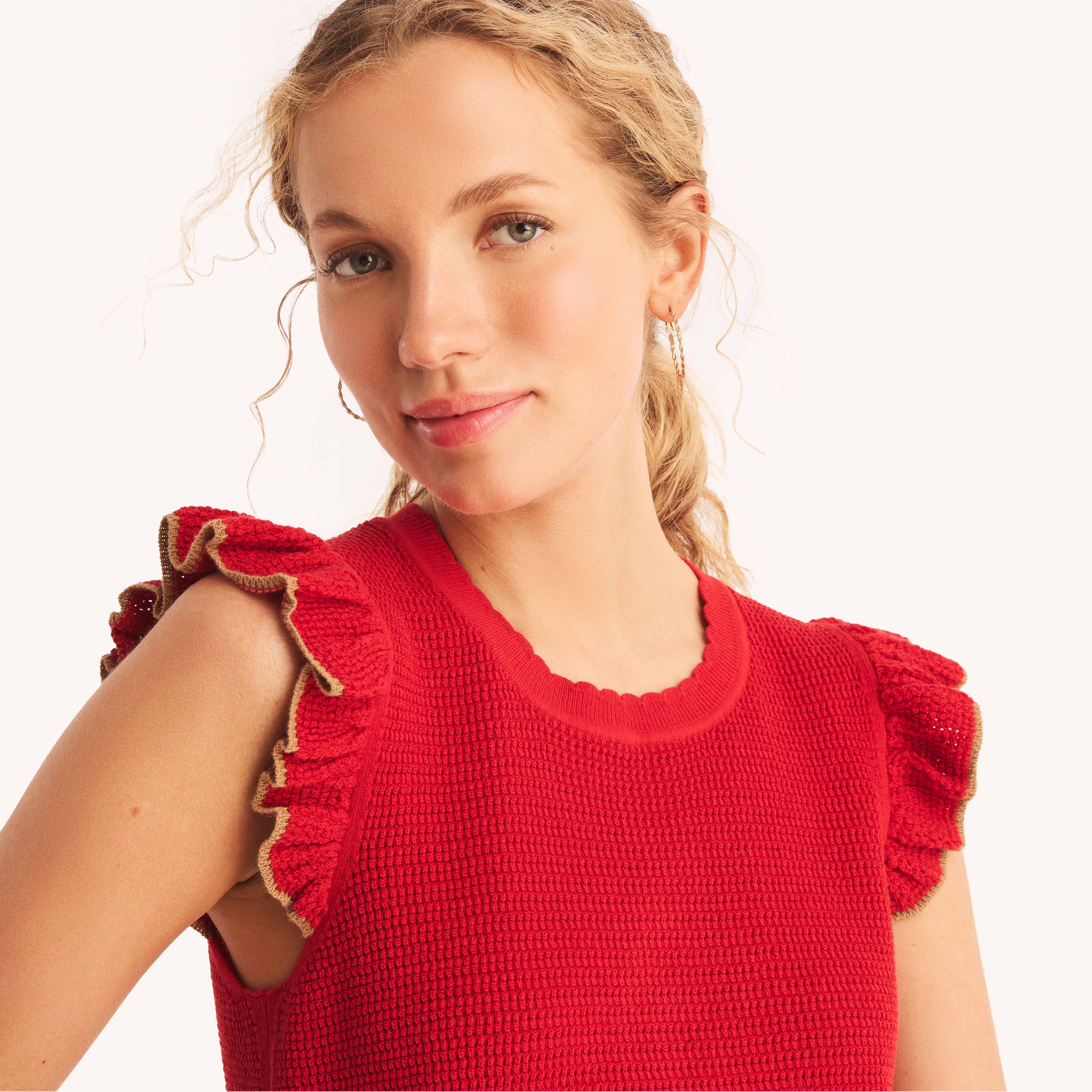 Ruffle Sleeveless Sweater | Nautica