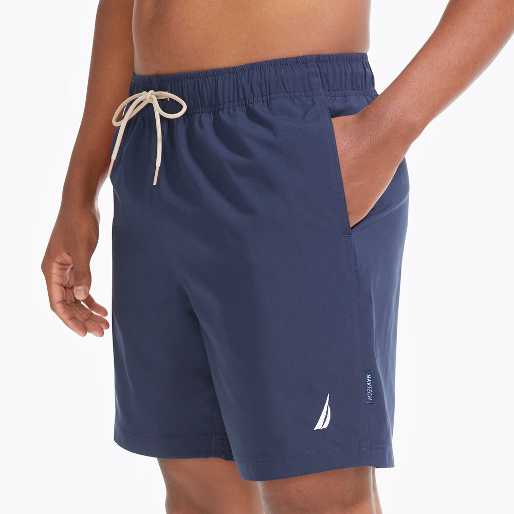8" NAVTECH SUSTAINABLY CRAFTED SIDE-STRIPE SWIM,Navy,large