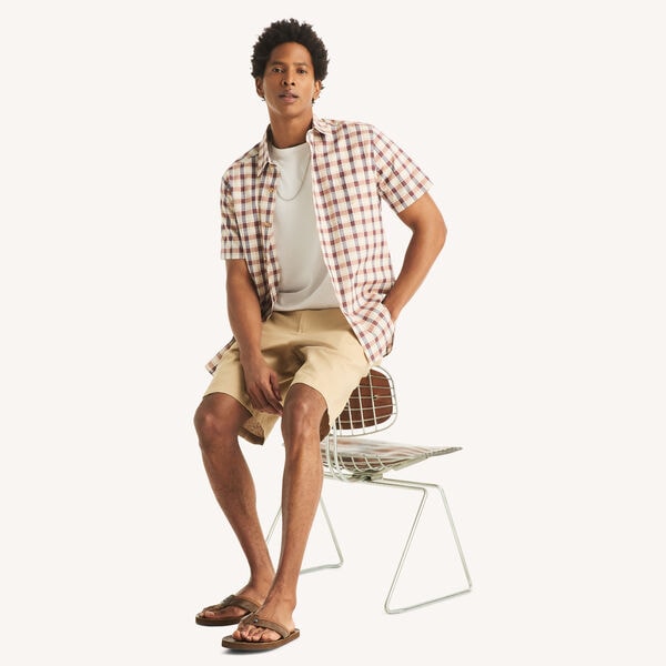 Plaid Short-Sleeve Shirt