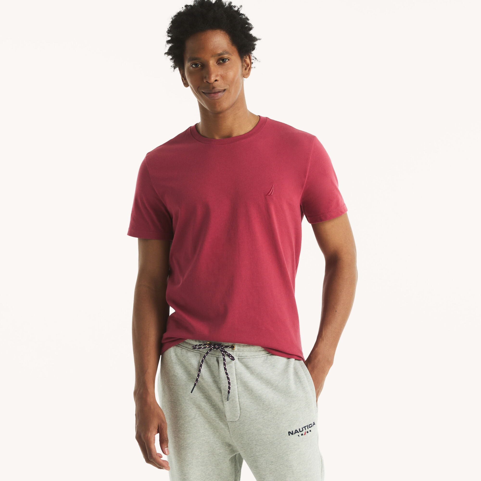 Crewneck Deck T-Shirt,Indian Summer,large