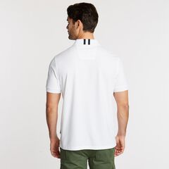 Classic Fit Solid Navtech Polo,Bright White,large