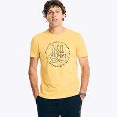 Sustainably Crafted N83 Graphic T-Shirt,Soft Yellow,large