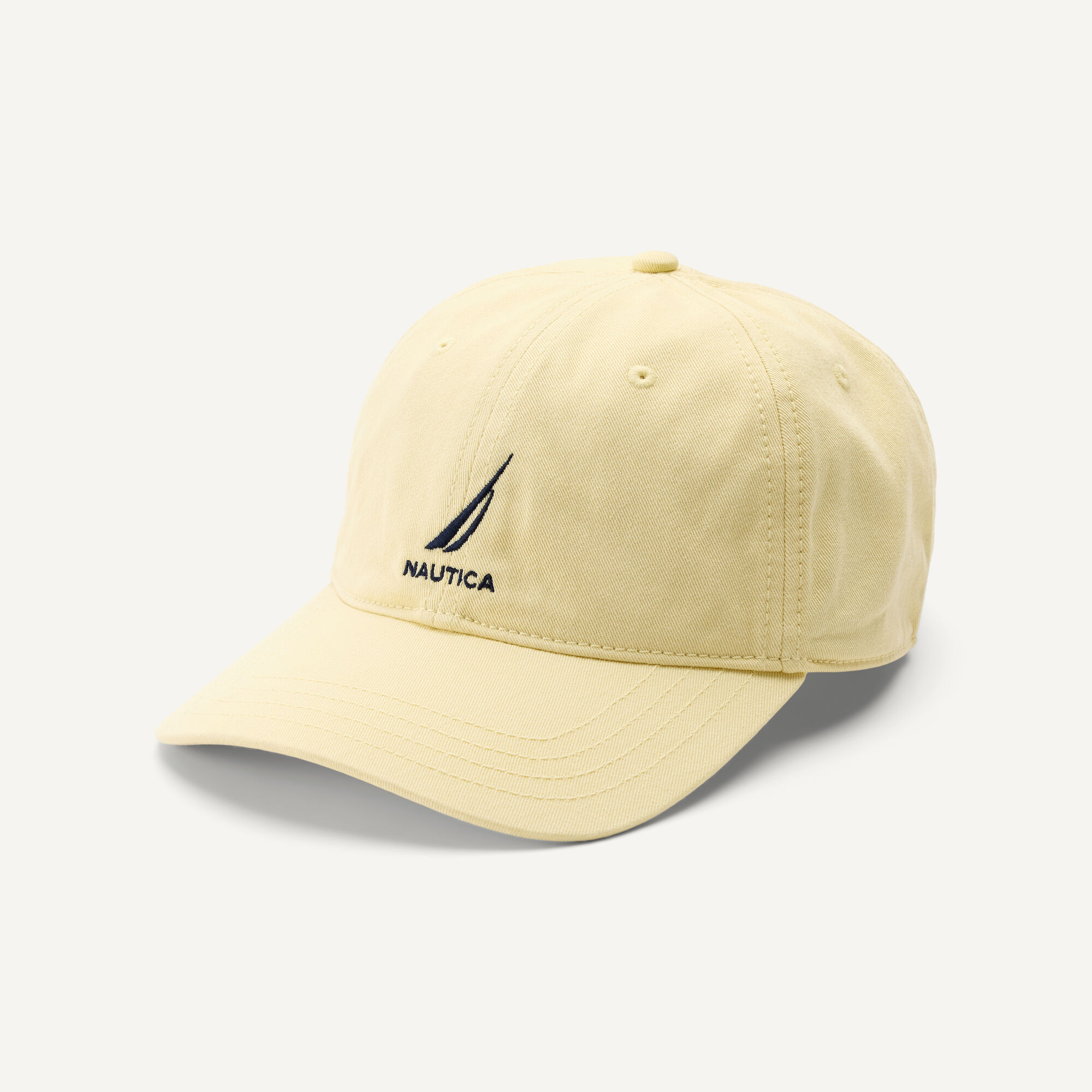 Embroidered Hat,Soft Yellow,large