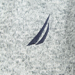 BRAND ICON FULL-ZIP FLEECE,Quarry Heather,large