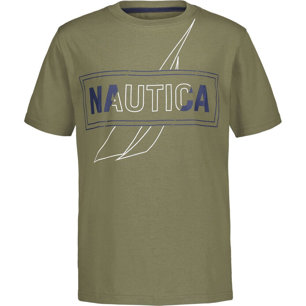 BOYS' LOGO GRAPHIC T-SHIRT (8-20),Deep Fern,large