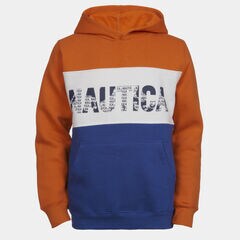 BOYS' LOGO PULLOVER HOODIE (8-20),Coral Resort,large