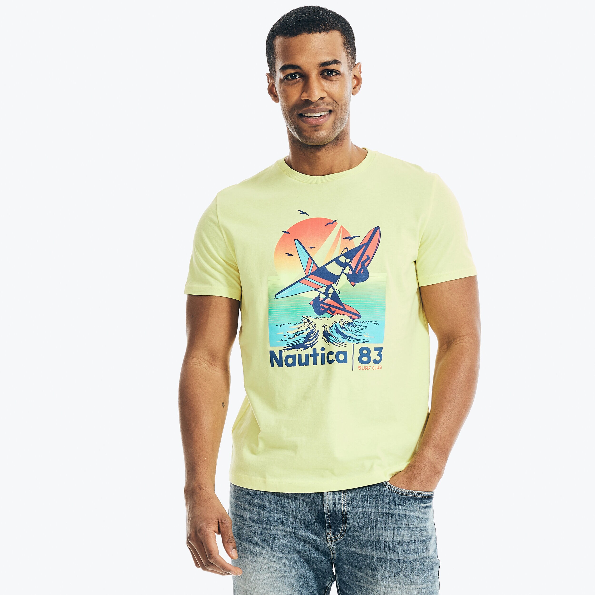 SURF CLUB GRAPHIC T SHIRT Nautica