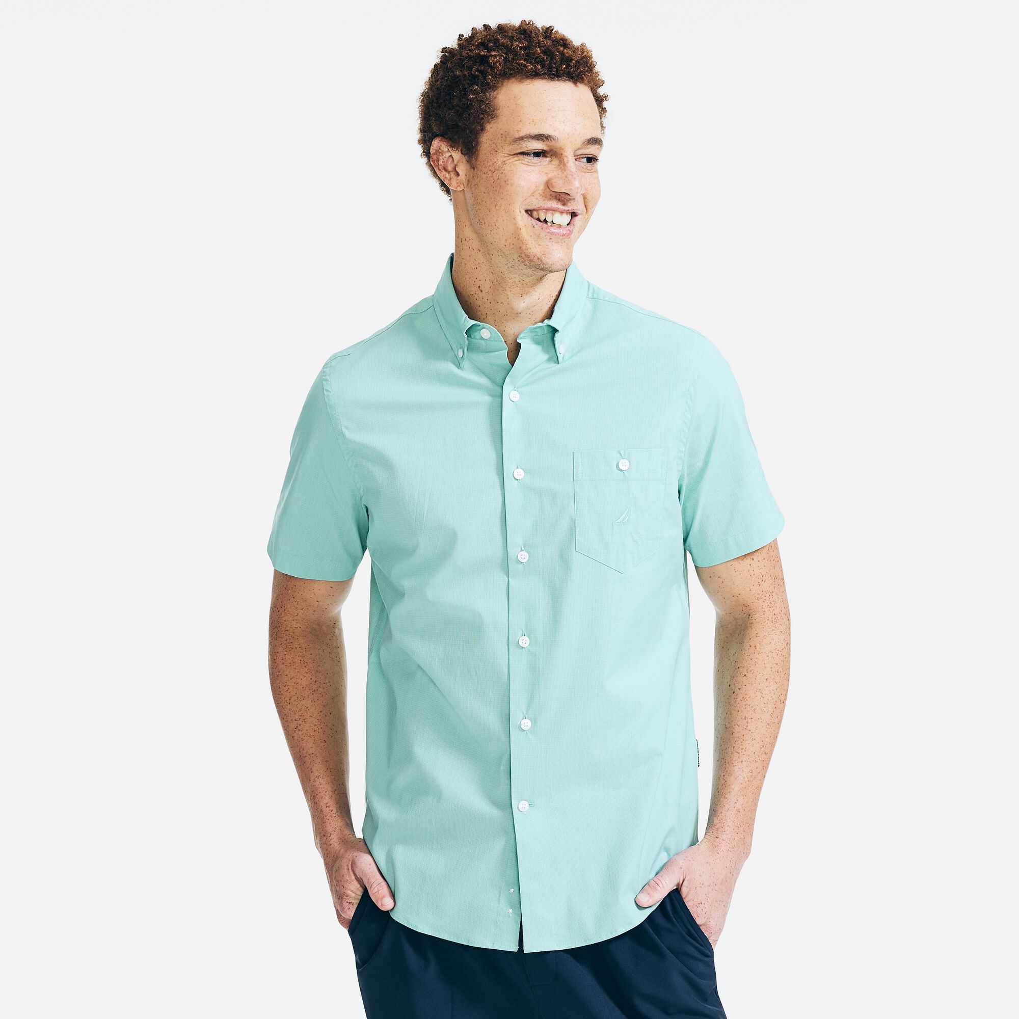 NAVTECH SHORT-SLEEVE SHIRT,Wave Green,large