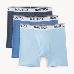 STRETCH PERFORMANCE BOXER BRIEFS, 3-PACK,Iron,large