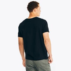 SUSTAINABLY CRAFTED YACHT LOGO GRAPHIC T-SHIRT,True Black,large