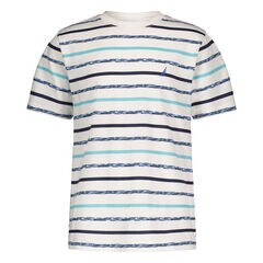 LITTLE BOYS' TEXTURED STRIPE T-SHIRT (4-7),Antique White Wash,large