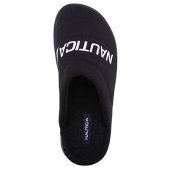 LOGO JERSEY SLIPPER,Black,large