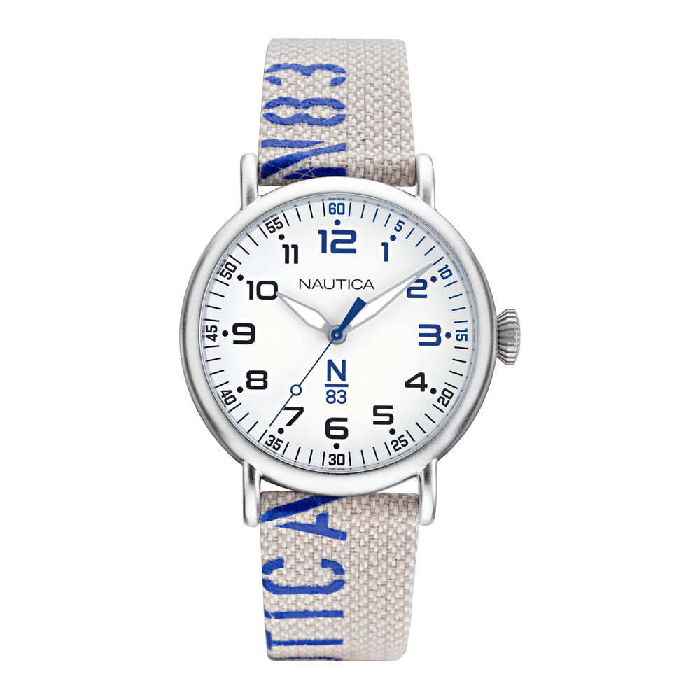 N83 LOVES THE OCEAN LOGO-EMBELLISHED SUSTAINABLE WATCH,Multi,large