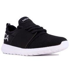 BOYS' LOGO SNEAKER,Black,large