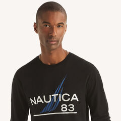 Foil '83 Graphic Long-Sleeve T-Shirt,True Black,large