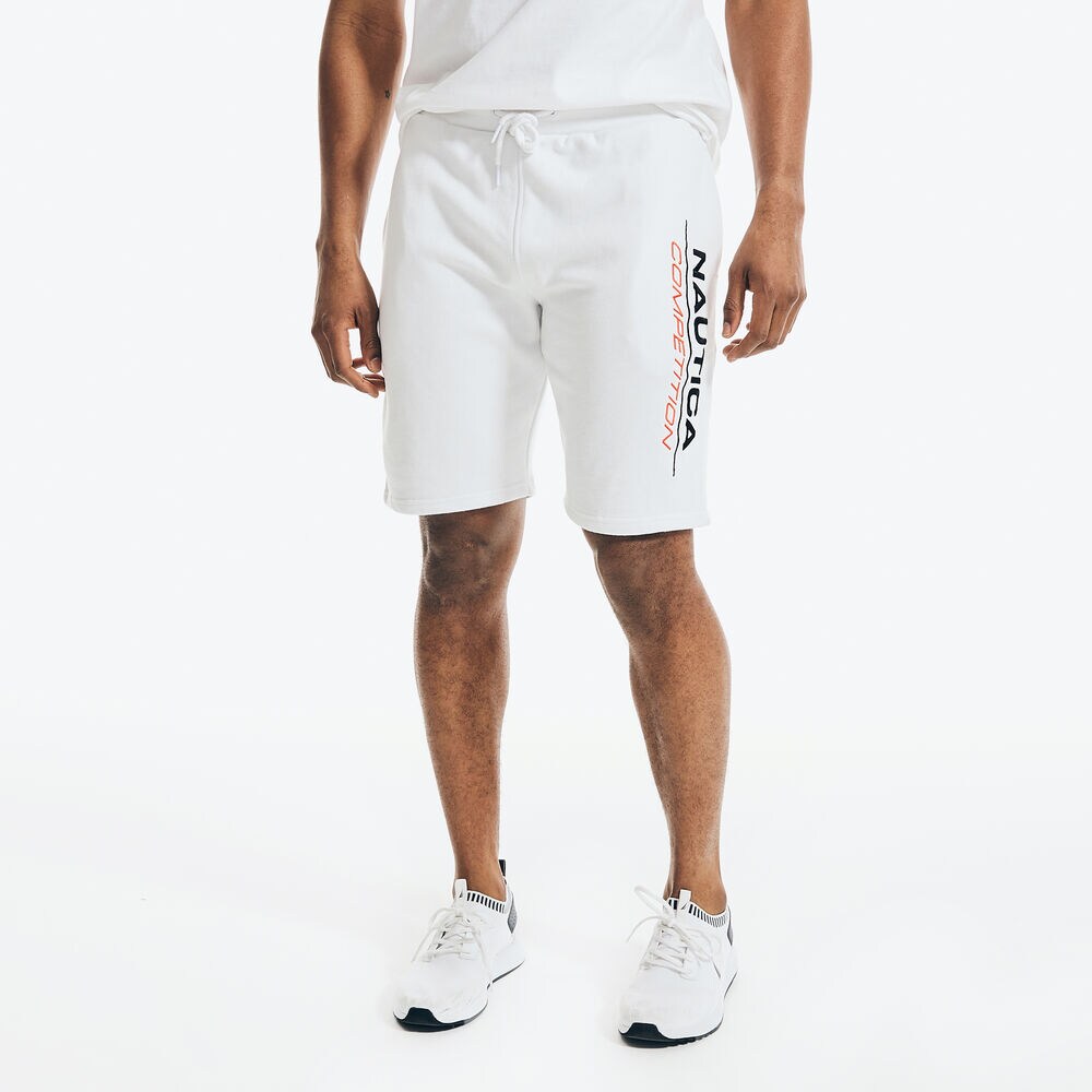 COMPETITION LOGO FLEECE SHORT,Bright White,large