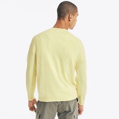 NAVTECH V-NECK SWEATER,Light Gold,large