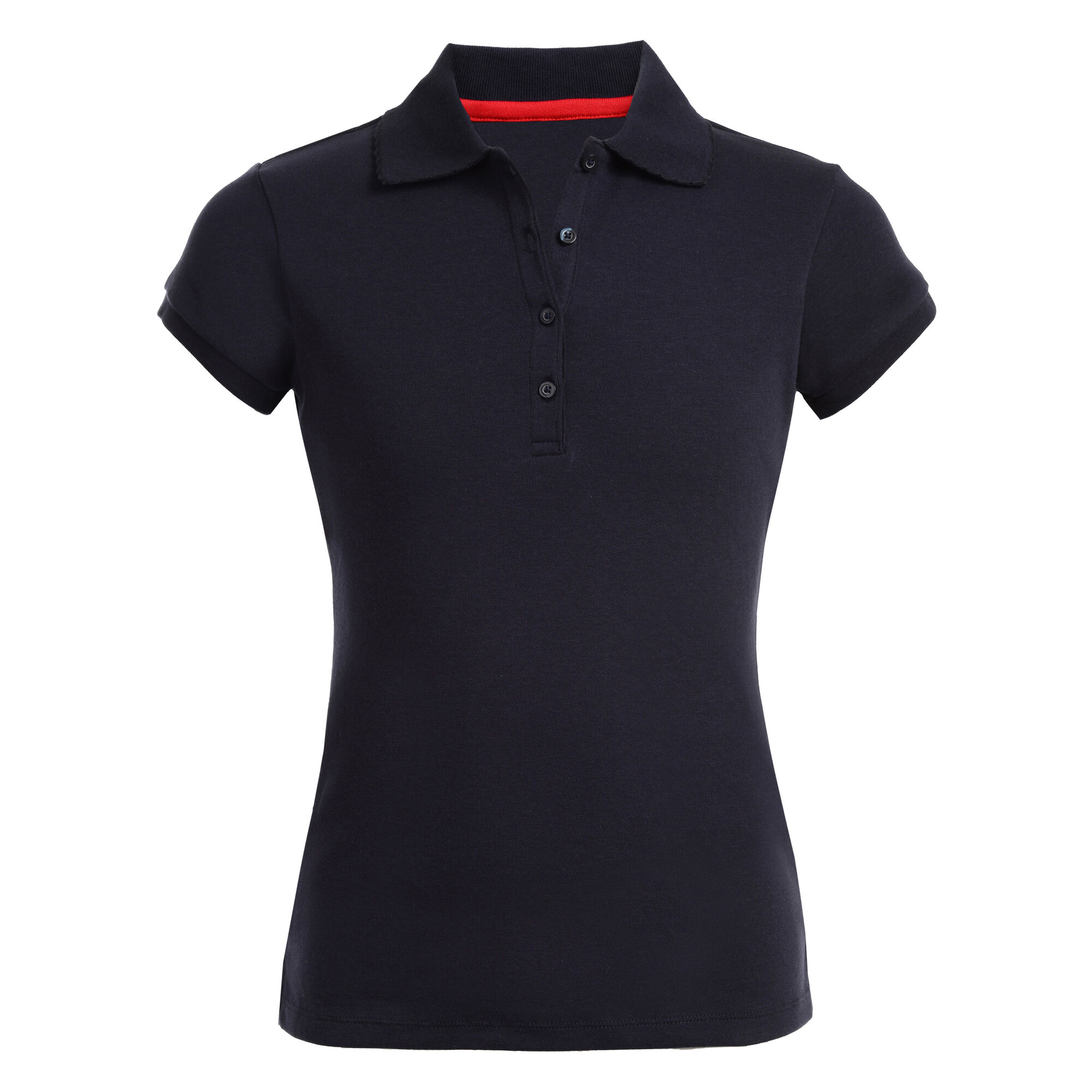 GIRL'S SHORT SLEEVE POLO,Crystal Bay Blue,large
