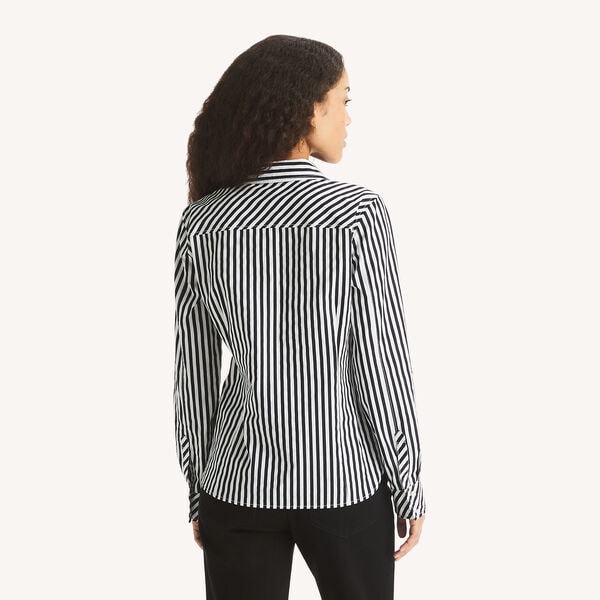 Striped Button-Up Shirt