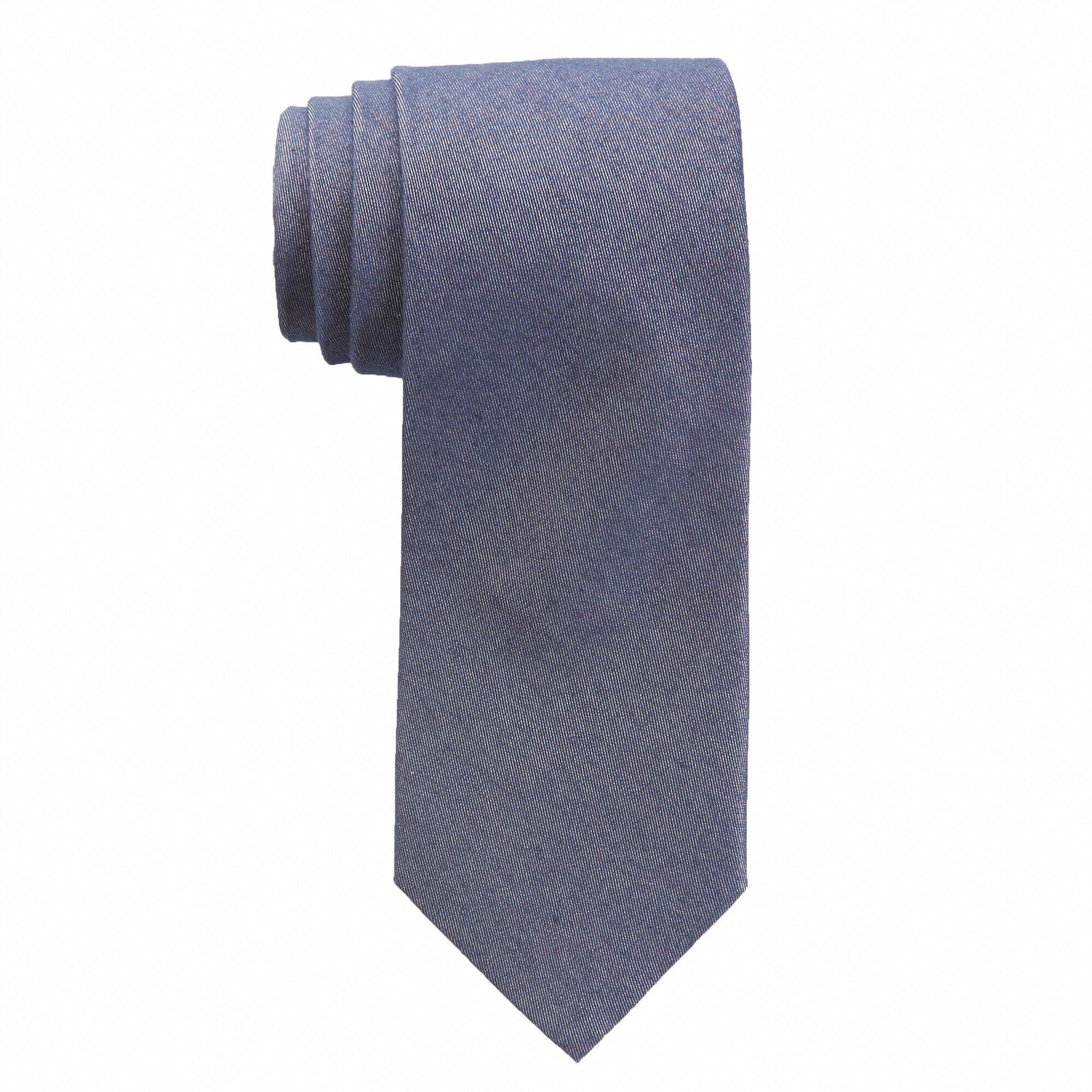Italian Made Chambray Silk Tie,Ice Blue,large