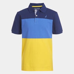 LITTLE BOYS' ODIN COLORBLOCK POLO (4-7),Marigold,large
