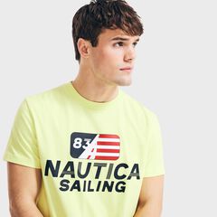 SAILING '83 GRAPHIC T-SHIRT,Cabana Yellow,large