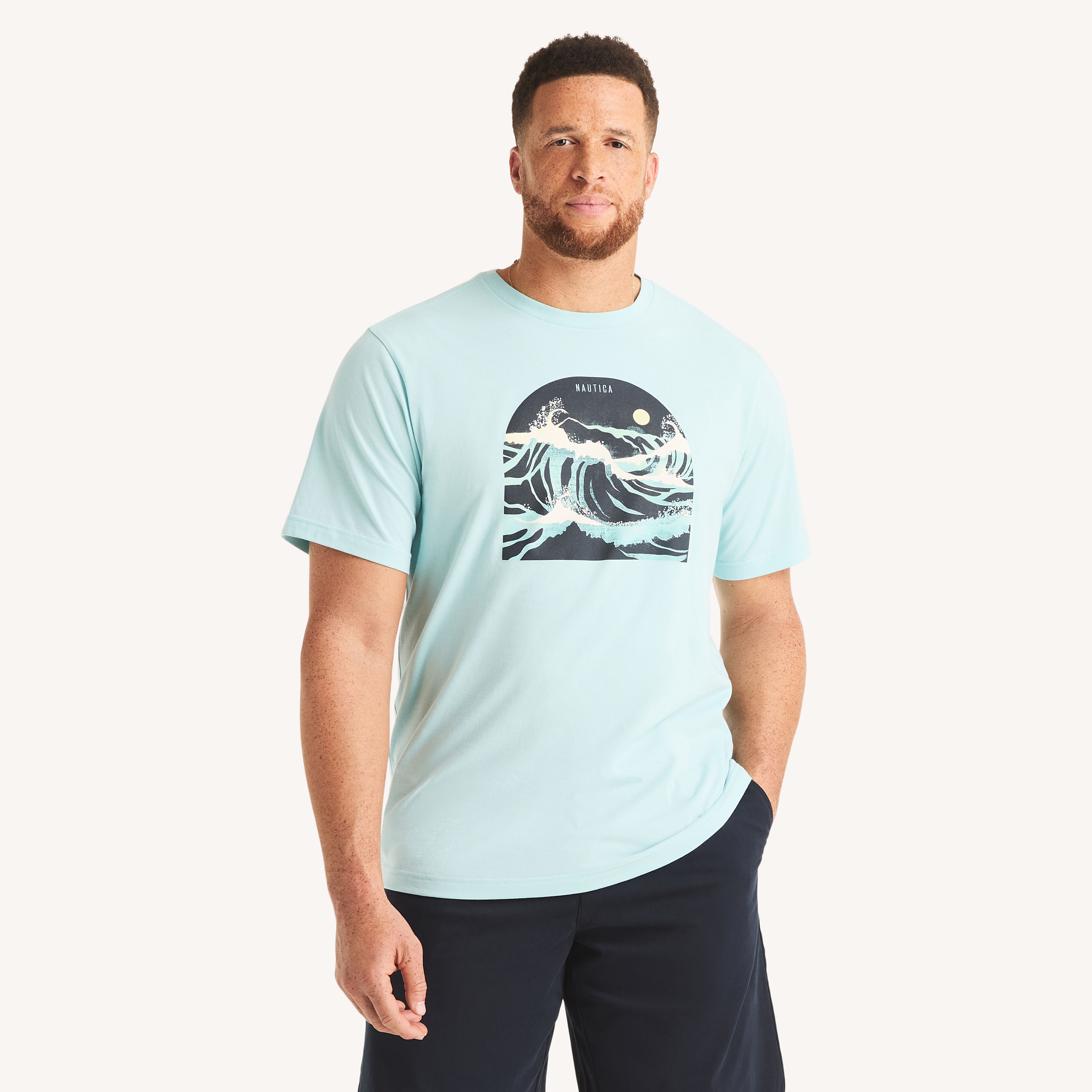 Big & Tall Stormy Day Graphic T-Shirt | Nautica