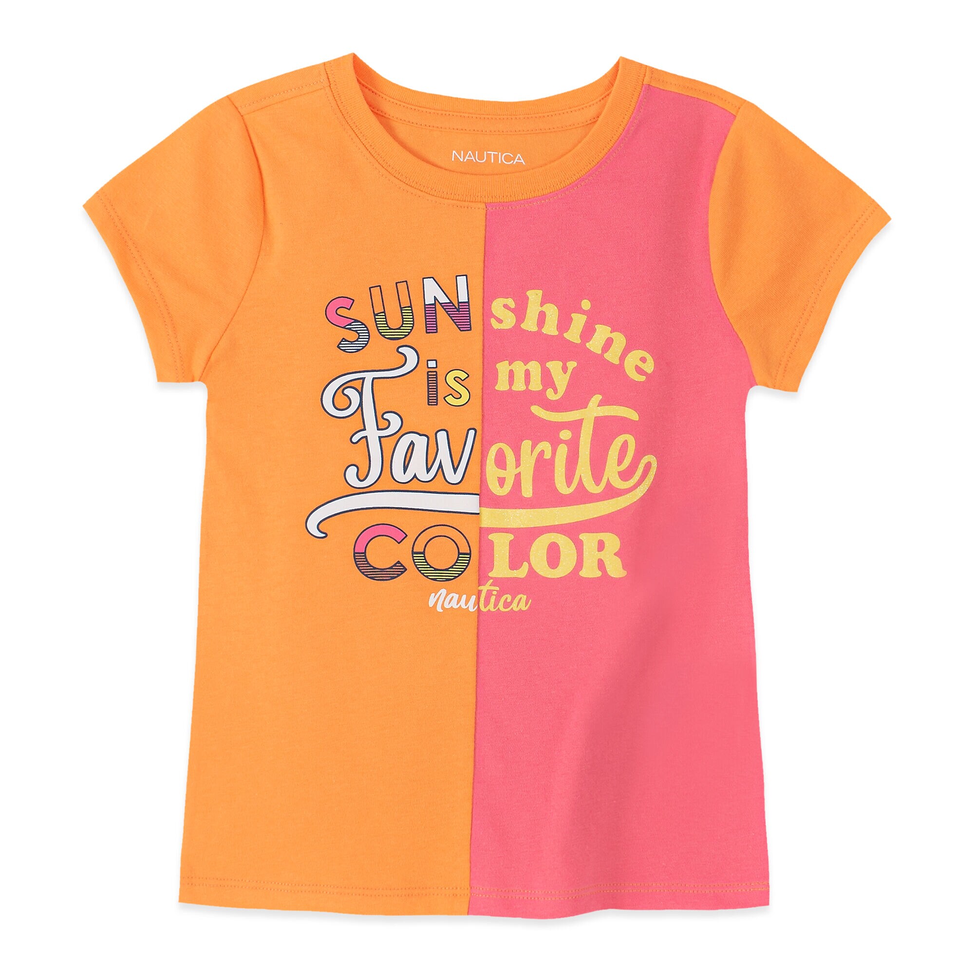 LITTLE GIRLS' TWO TONED GRAPHIC TEE (4-7),Life Vest Wintl,large